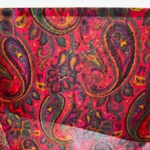 Liz Claiborne Red Print Retangular Scarf